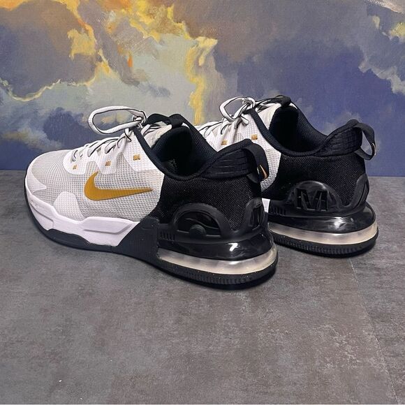 Nike Air Max Alpha Trainer 5 'White Gold Suede' DM0829-101 Men's Sneakers Sz 12 - Picture 9 of 16